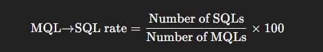 mql-sql rate