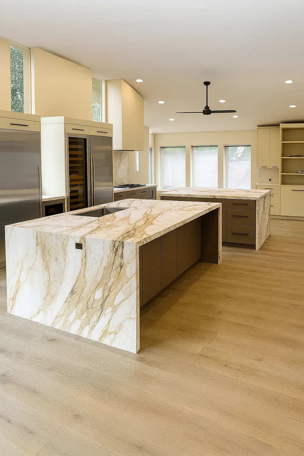 Modern countertops and kitchen cabinets design in Tyler TX