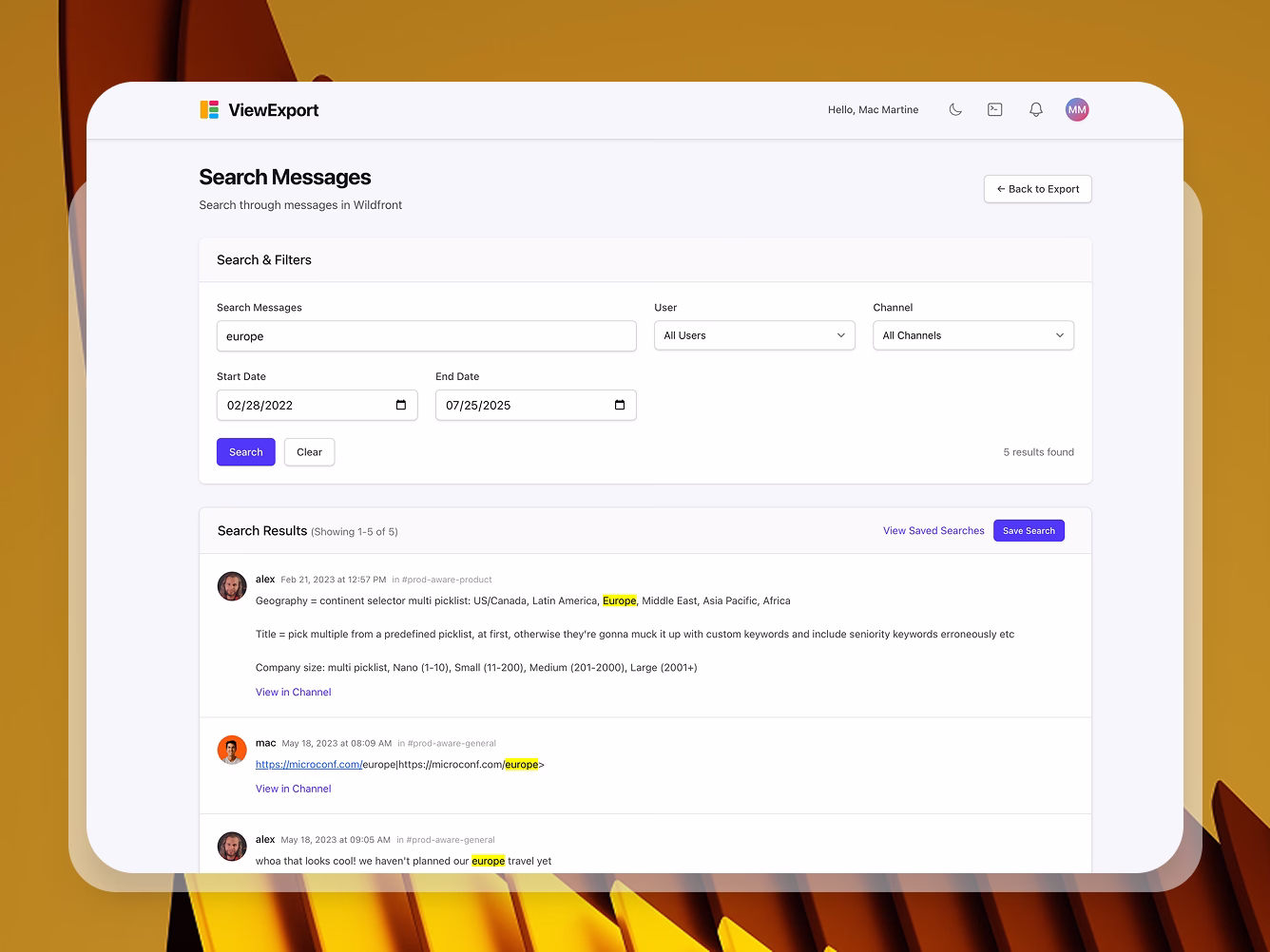 How to Use ViewExport