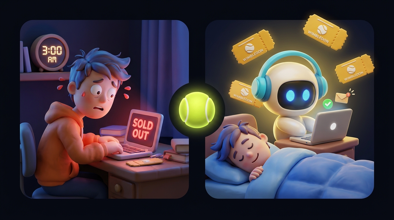 Wimbledon ticket alerts vs refreshing manually