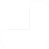 White abstract shape resembling a thick L with rounded edges on a transparent background.