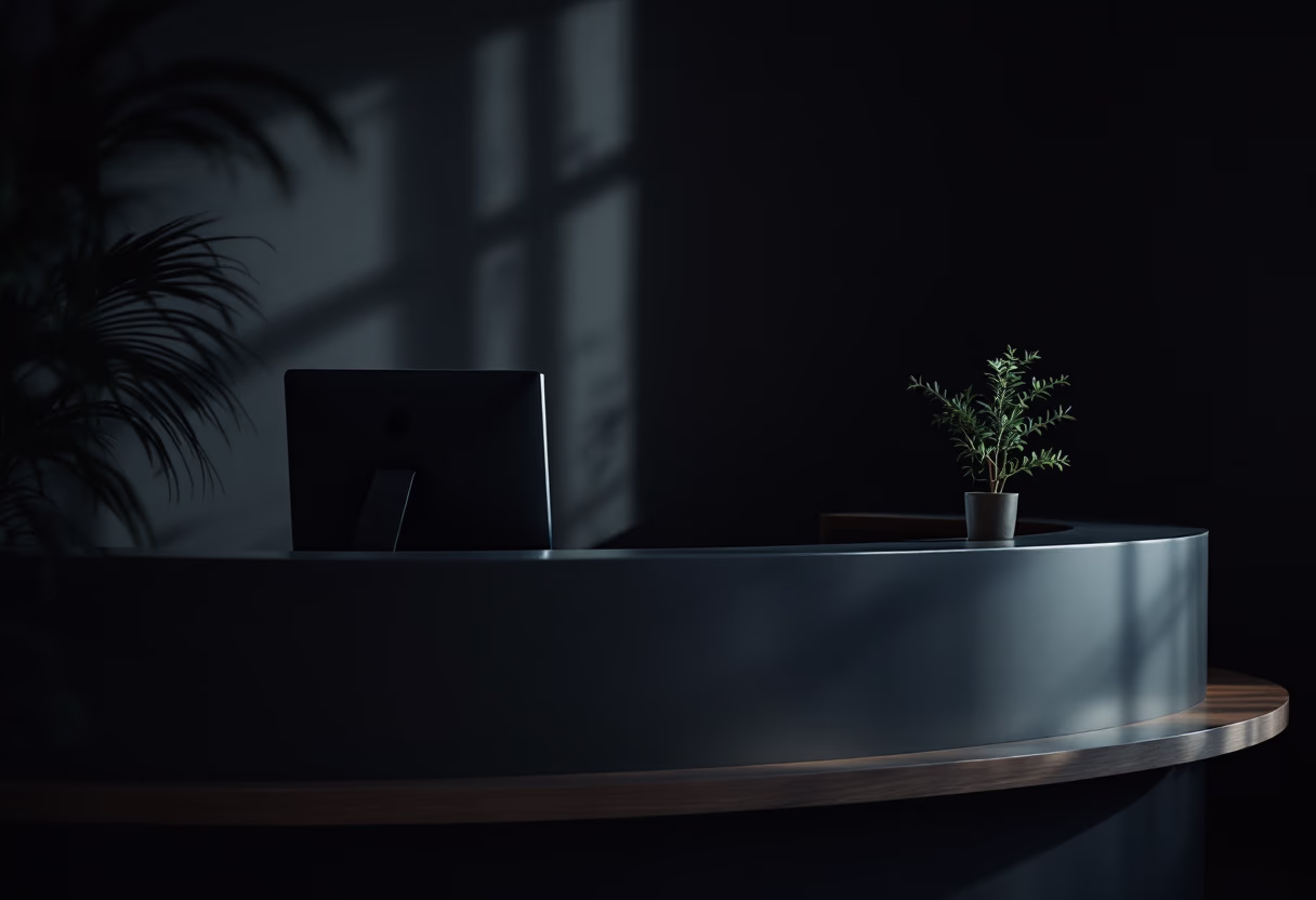 image of welcoming front desk area for a wellness center