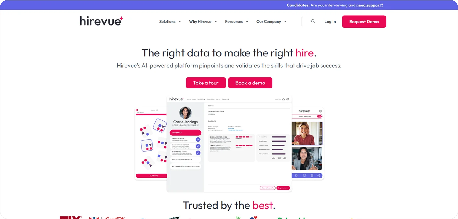 hirevue-homepage