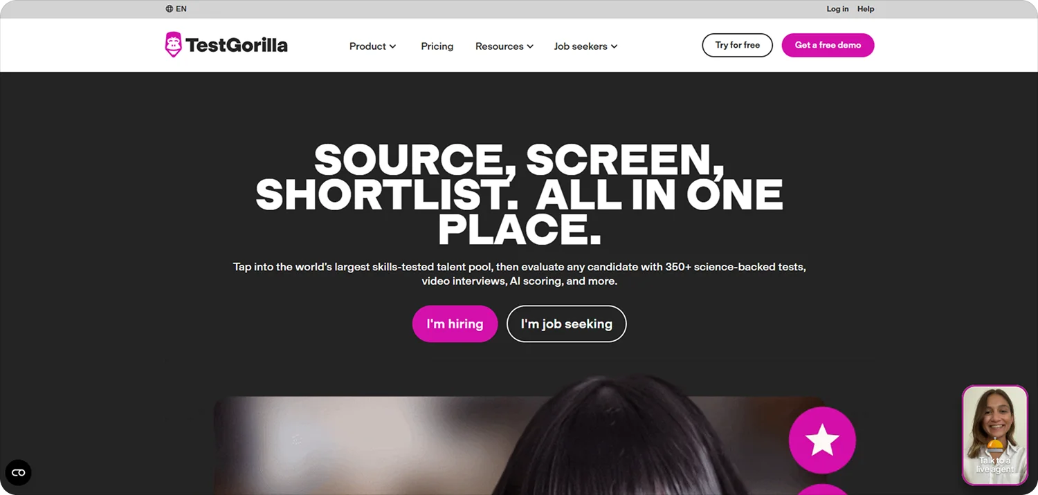 testgorilla-homepage