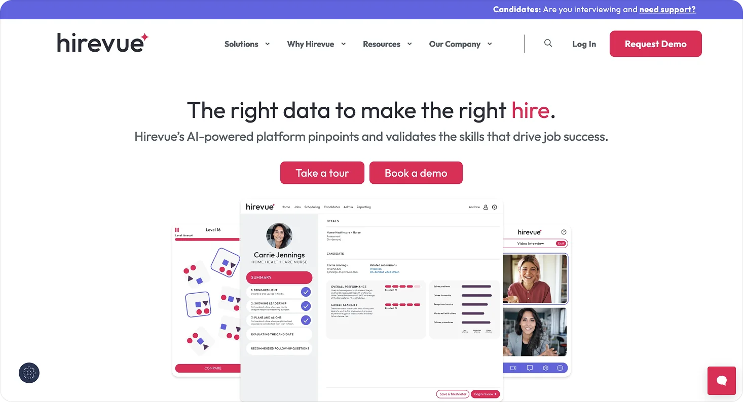 hirevue-homepage