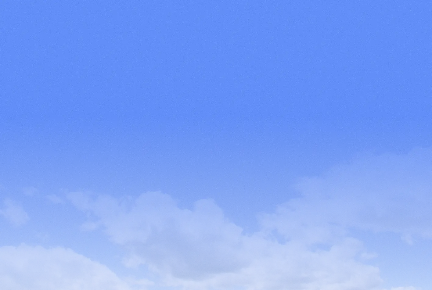 Cloud on blue background