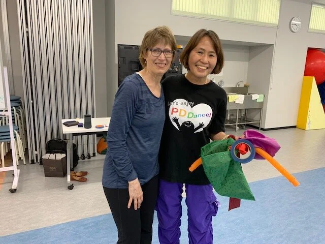 Pam with Hiroko Hashimoto, Professor of Occupational Therapy at Morinomiya University