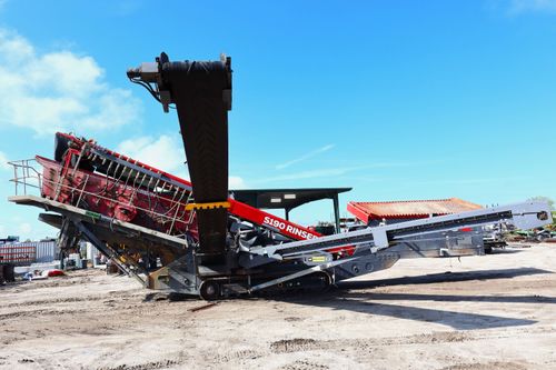 2023 MWS S190 High Capacity Mobile Screener Rinser #R895