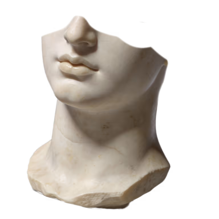 Close-up comparison of a jawline before and after skin treatment, showing reduced wrinkles and smoother skin in the after section.