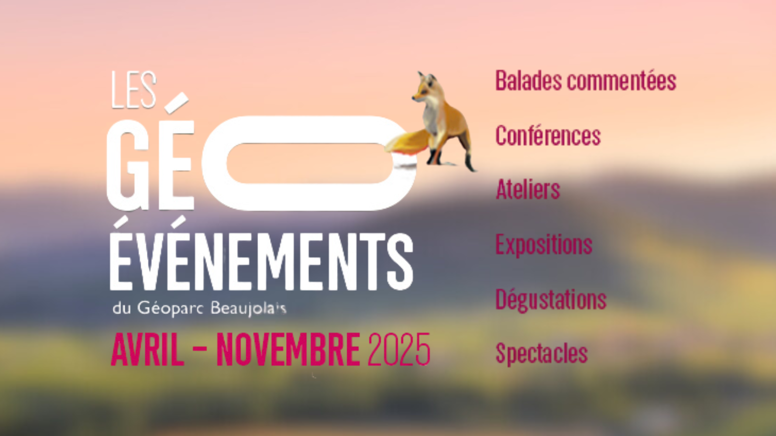 Géoparc du Beaujolais : appel à candidatures pour les Géo-événements 2026