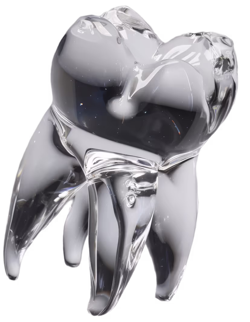 Glass tooth.