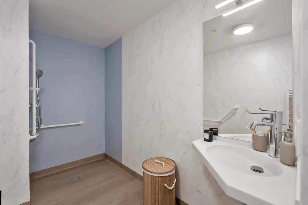 pontchateau salle d'eau mobicap avec toilettes et comfort