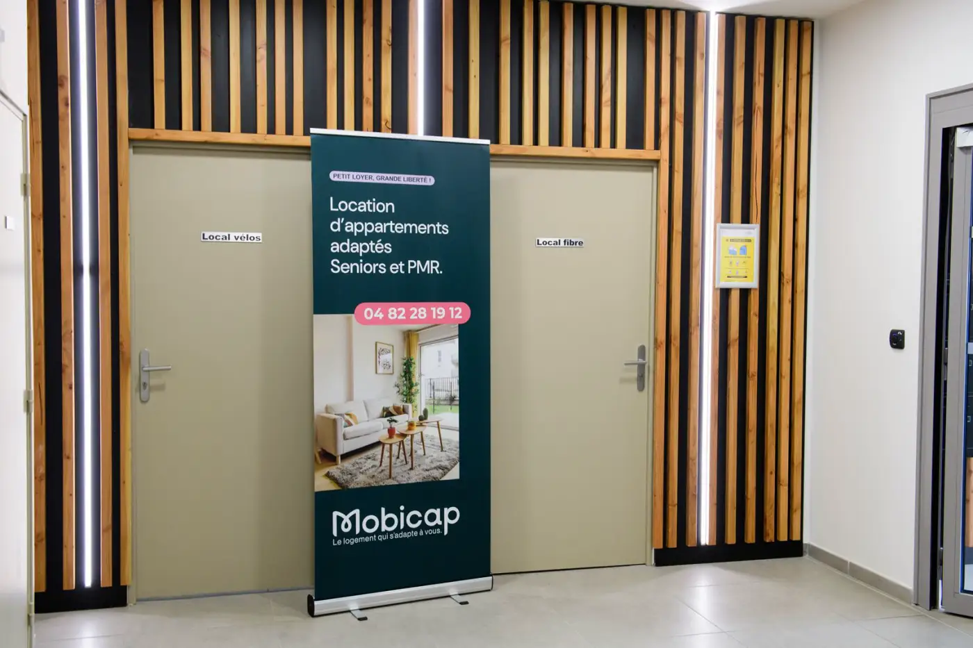 Hall d'entrée de la résidence Mobicap à Saint-Étienne