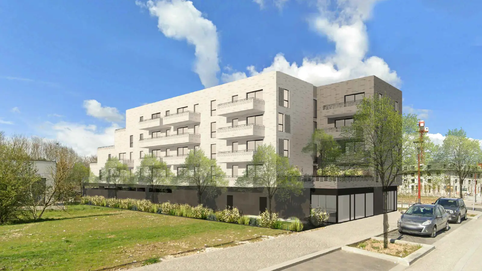 Façade de la résidence Mobicap à Amiens