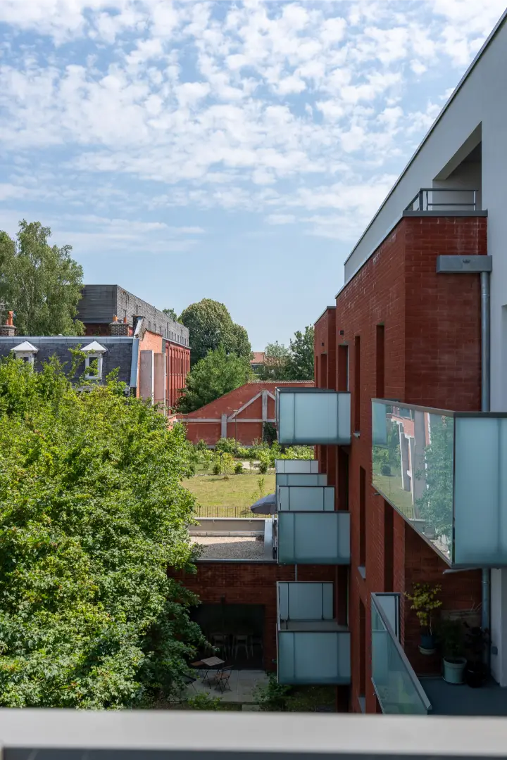Balcon privatif d'un appartement Mobicap à Roubaix