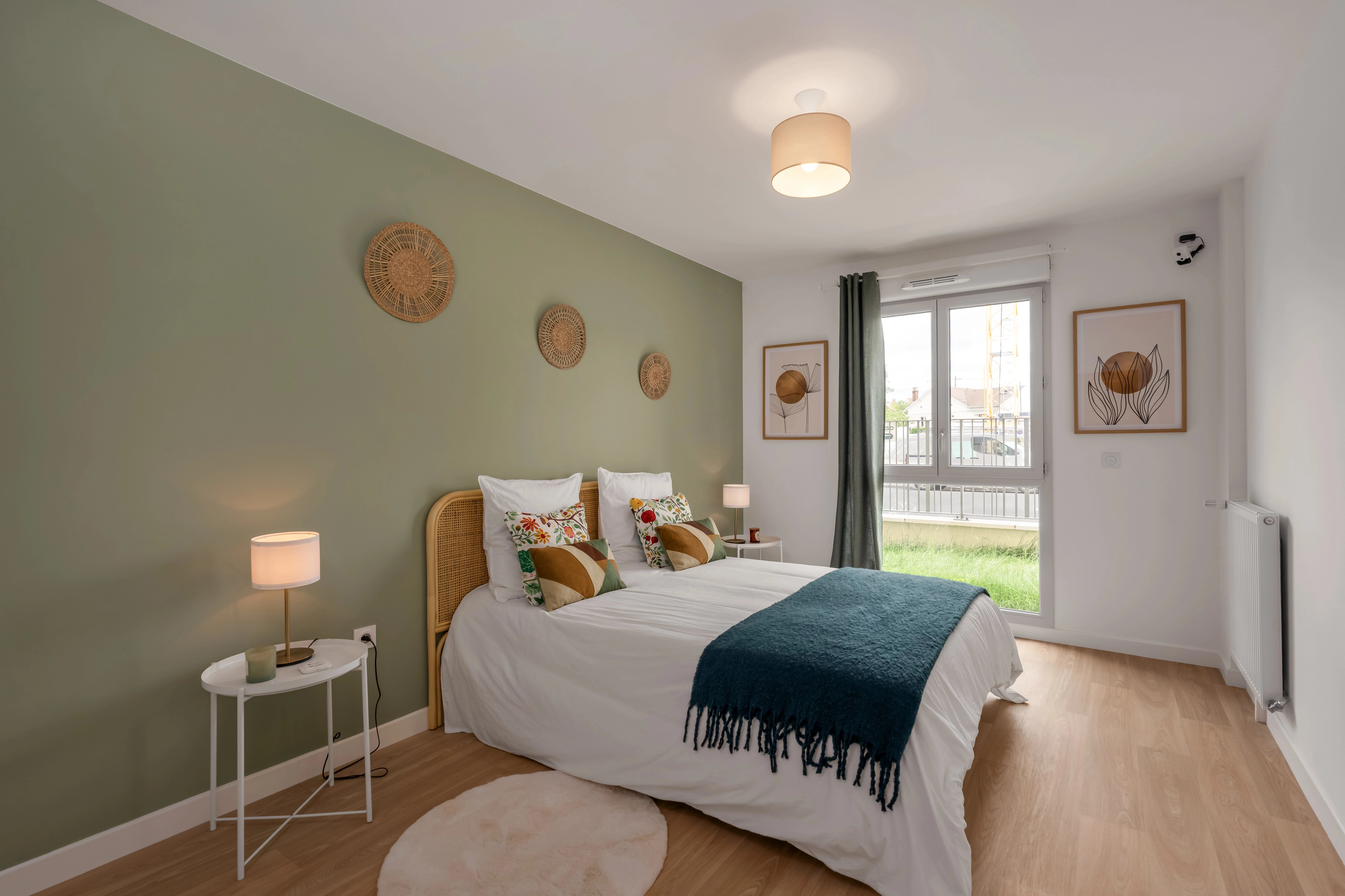 Chambre meublée d'un appartement Mobicap à Draveil