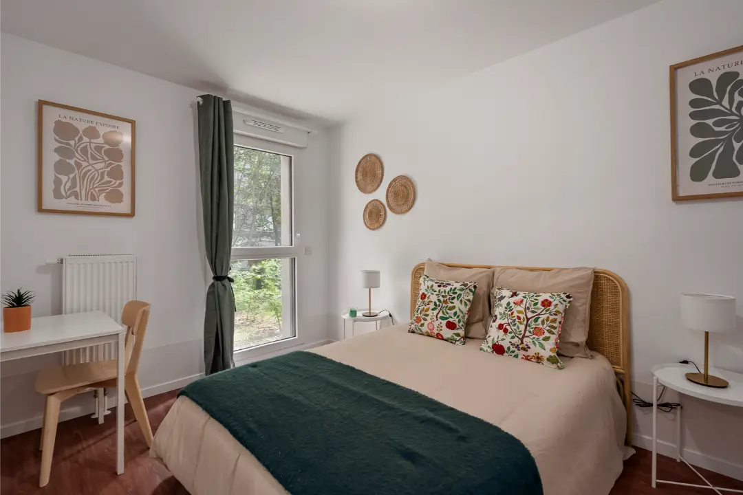 Chambre meublée d'un appartement Mobicap à Dieppe