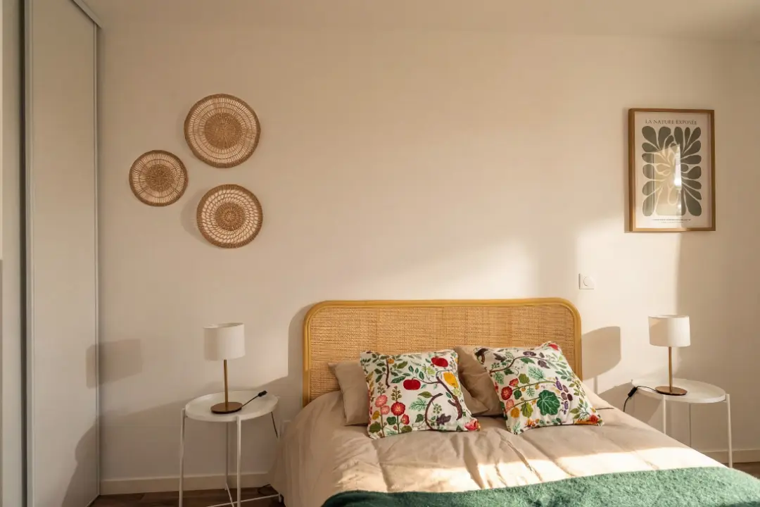 Chambre meublée d'un appartement Mobicap au Havre