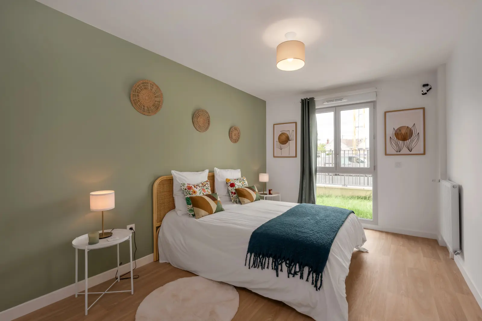 Chambre meublée d'un appartement Mobicap à Draveil