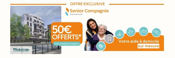 Offre exclusive Senior Compagnie : 50 € offerts, voir conditions en agence
