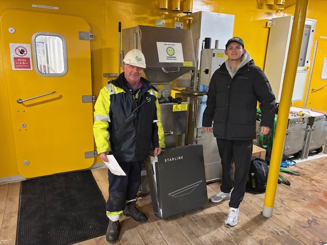 Lasse onboard Vestri Enabler