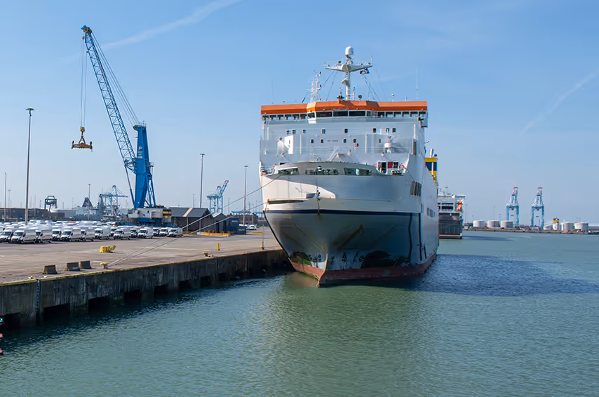 Ships in Singapore Port at anchorage