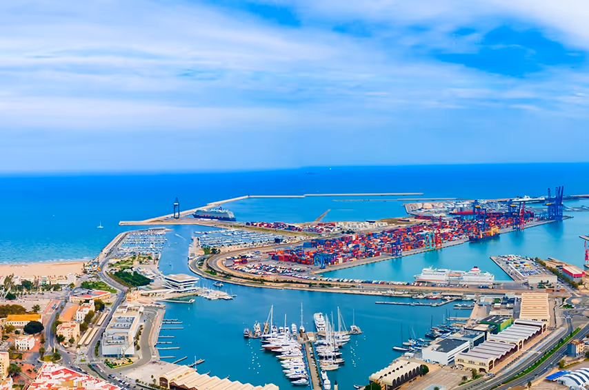 Ships in Singapore Port at anchorage