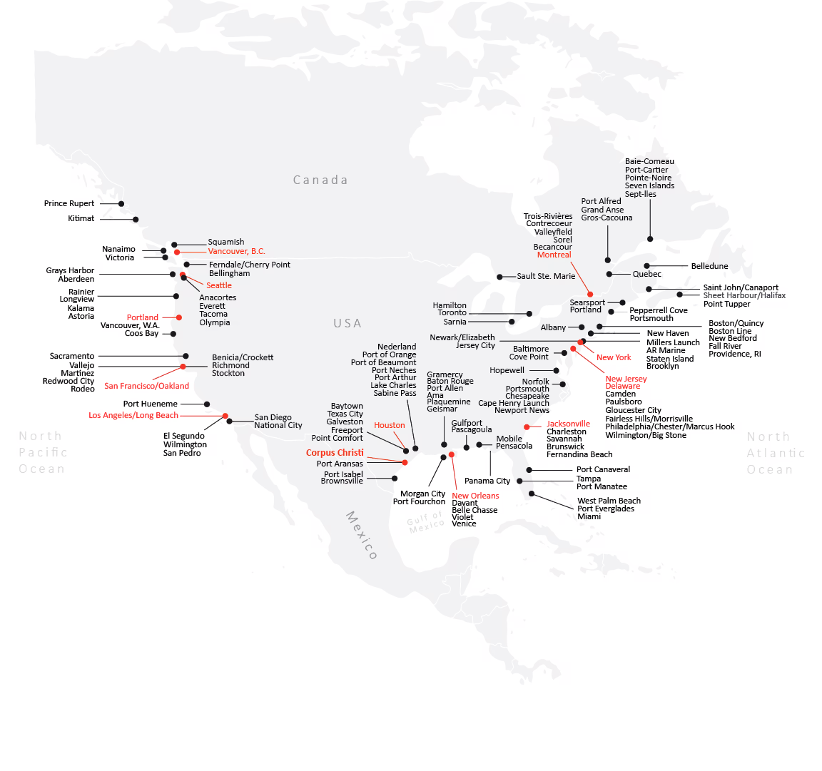 Map where Wrist Ship Supply deliver marine supplies in Singapore and Malaysia