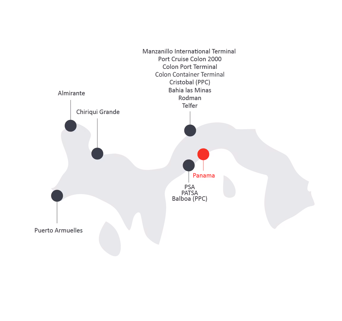 Map where Wrist Ship Supply deliver marine supplies in Singapore and Malaysia