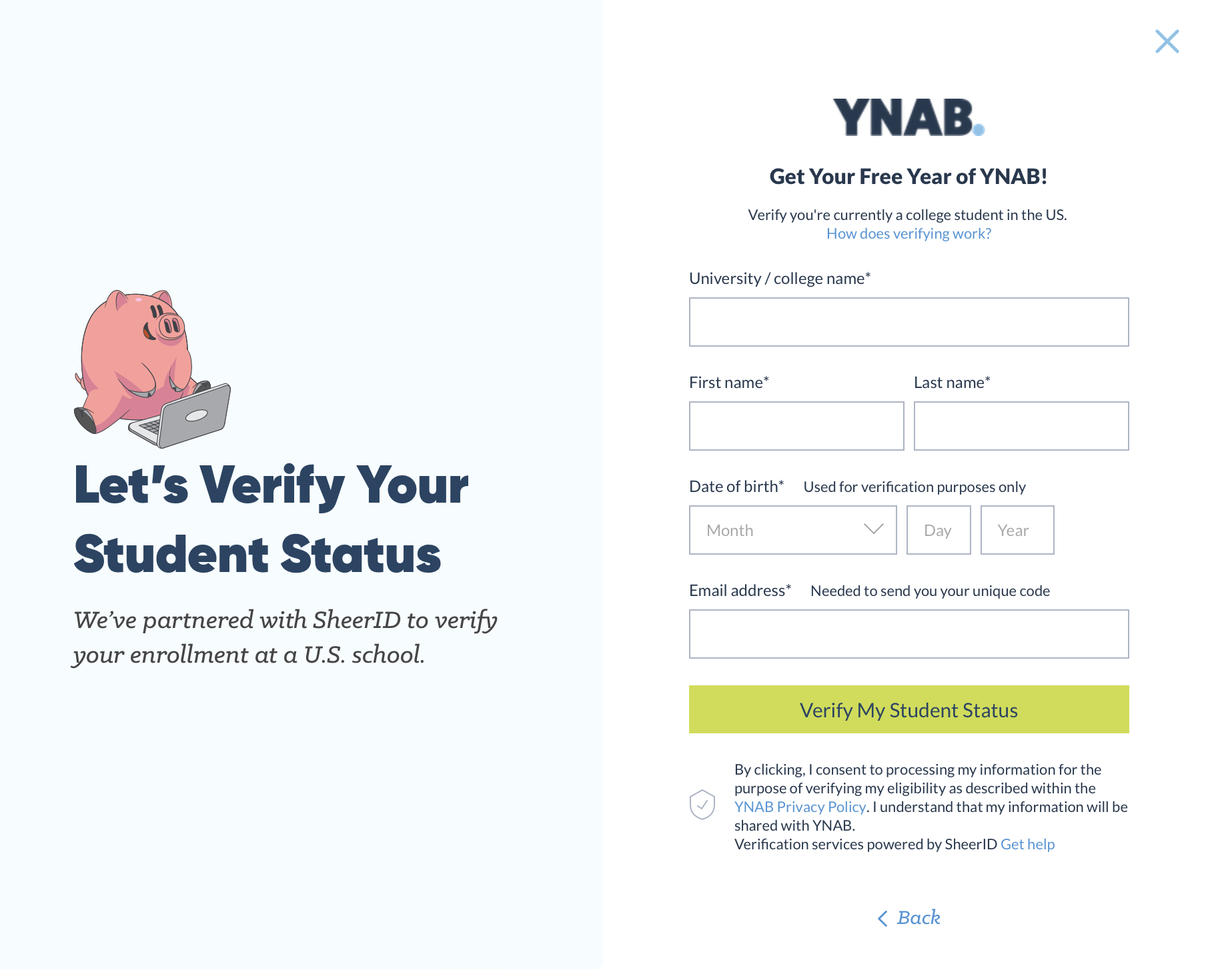 Free Year Of YNAB For College Students