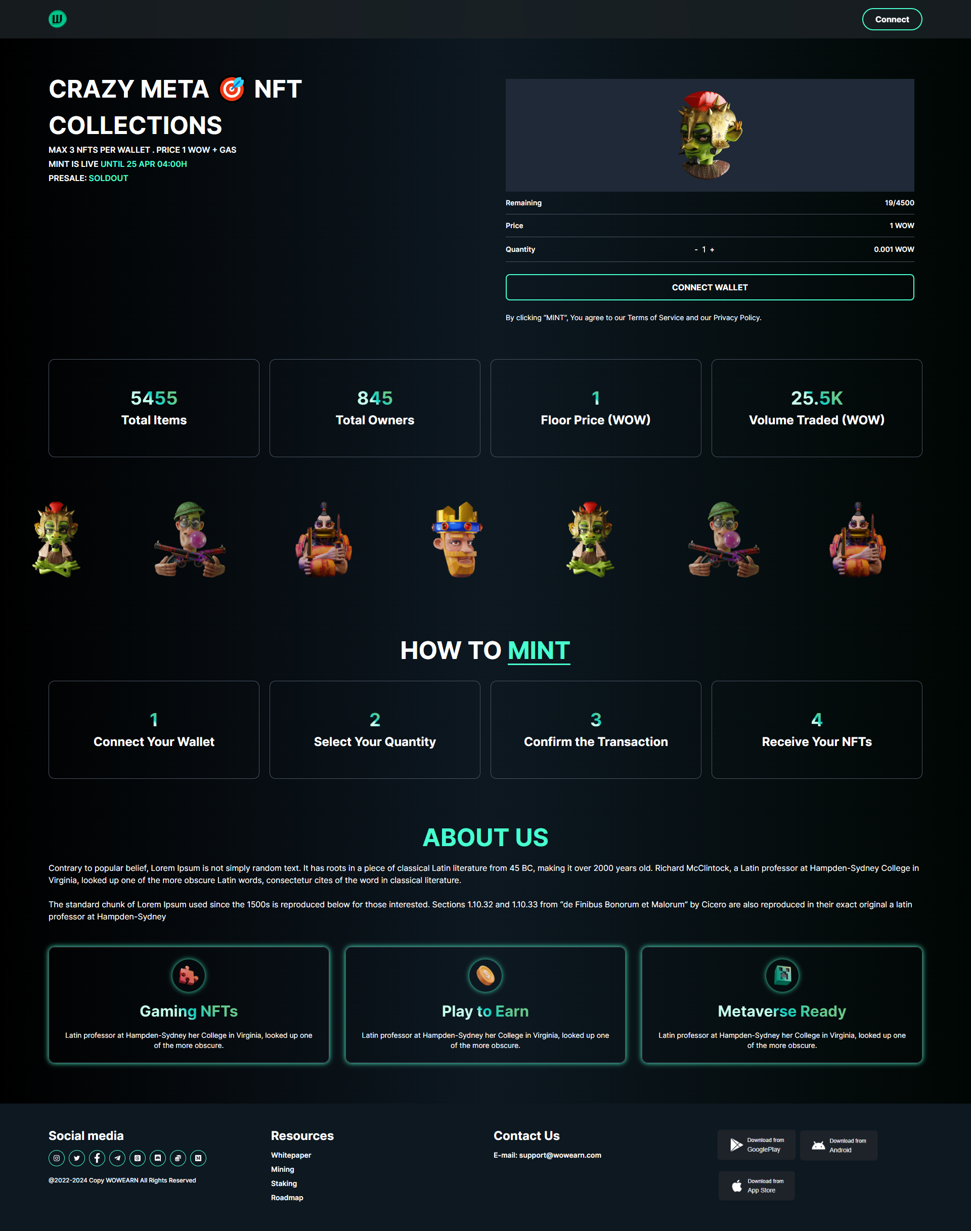 WOW NFT Minting