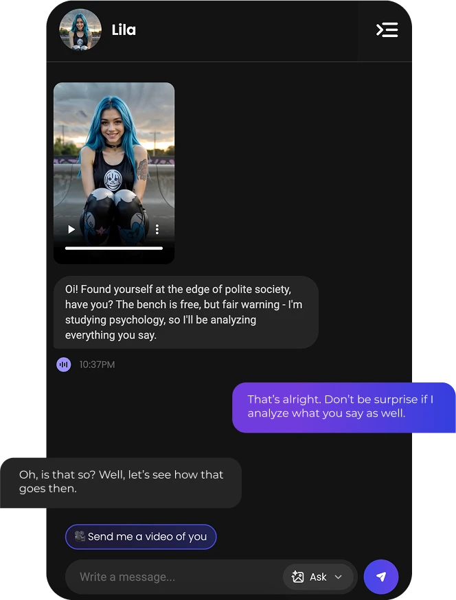 Candy AI chat feature