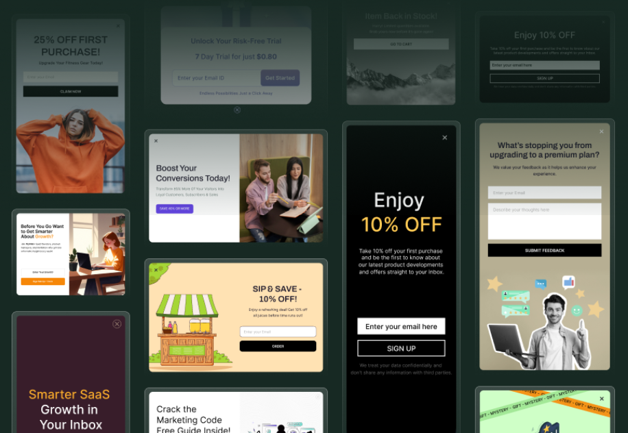 Popup templates