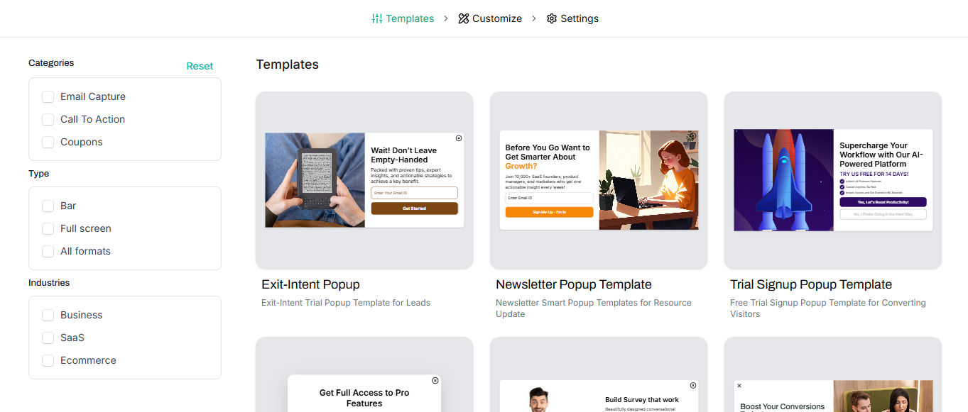no code popup builder