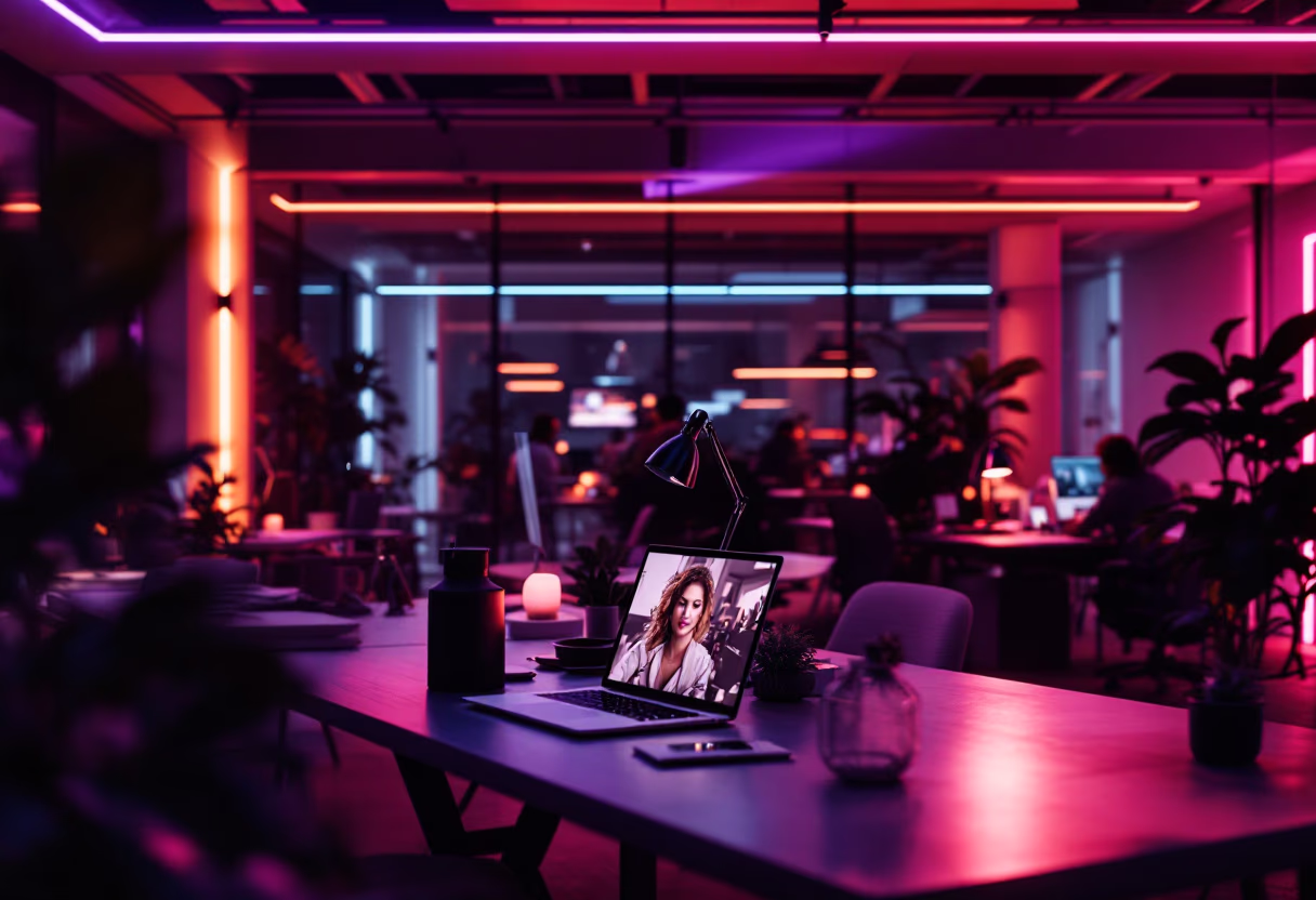 image of busy office environment (for a hr tech) [background image]