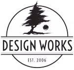 Design Works logo featuring a stylized tree and the text EST. 2006.