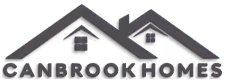Logo of Canbrook Homes featuring stylized rooftops above the company name.