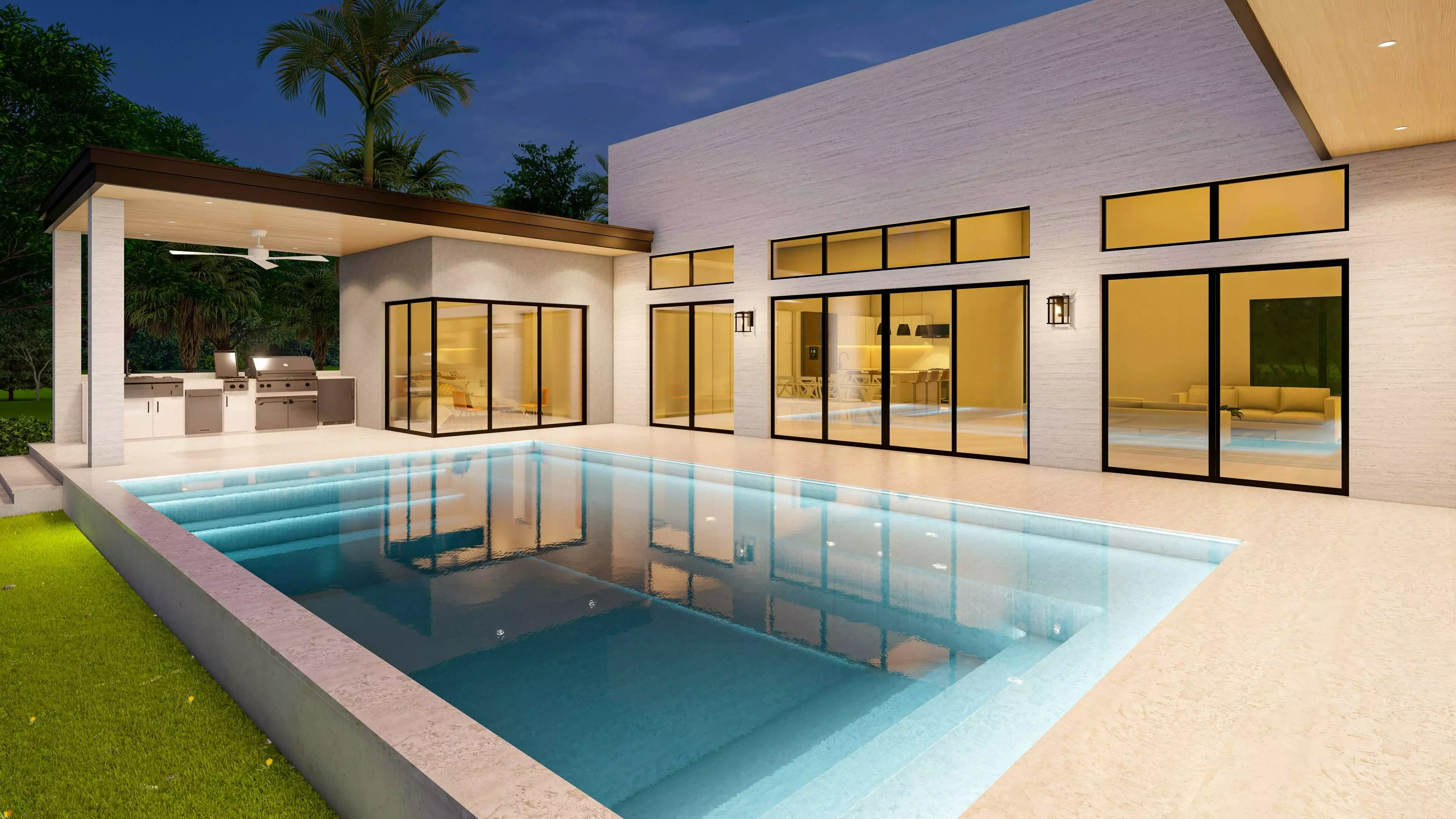 villa de luxe avec piscine