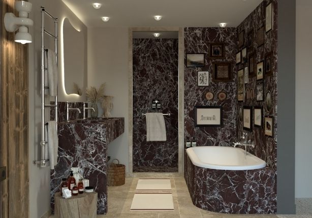 Standard bathroom, at the Refuge Chez la Tante in Saint-Gervais Megève