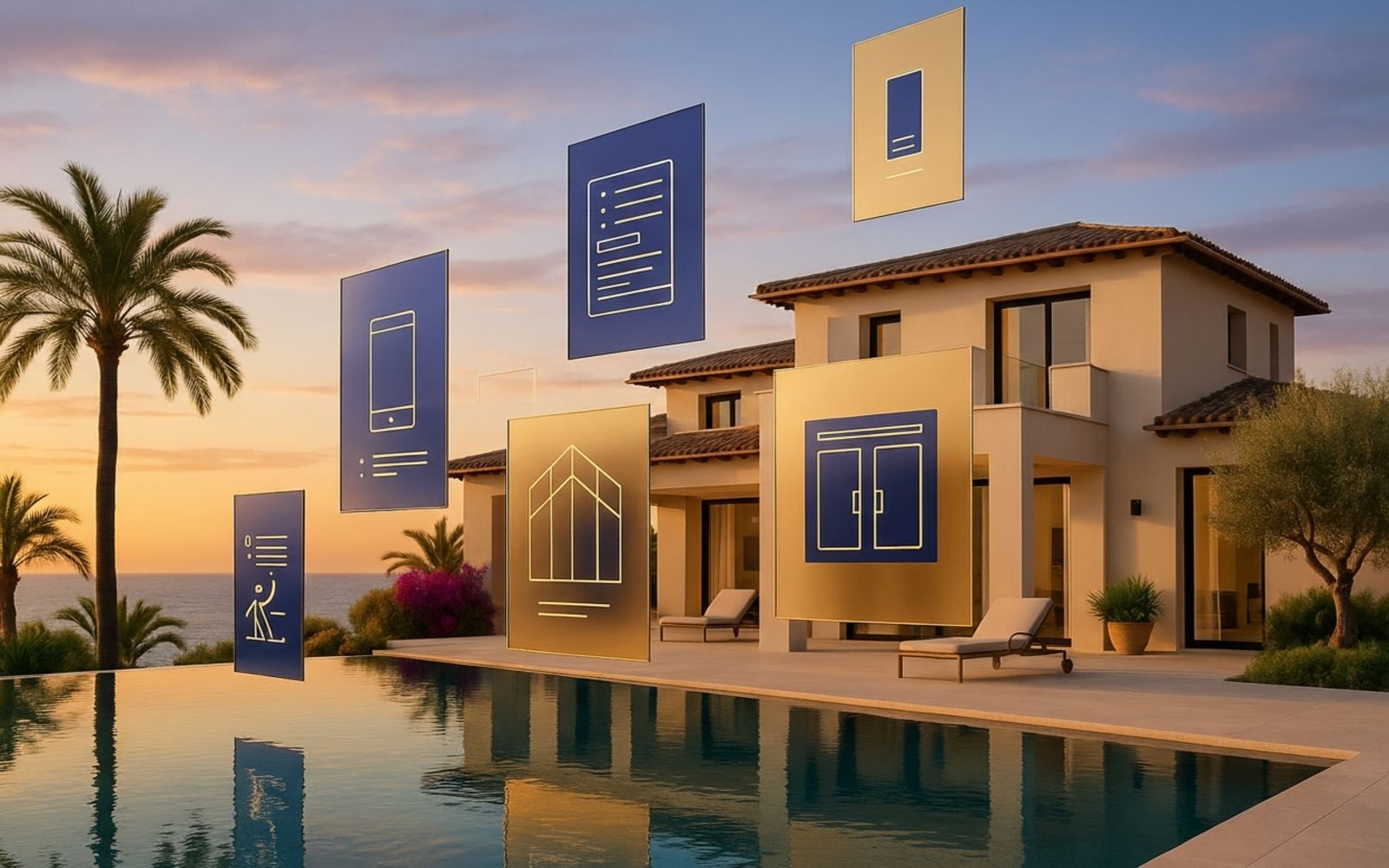 image of a luxury coastal villa