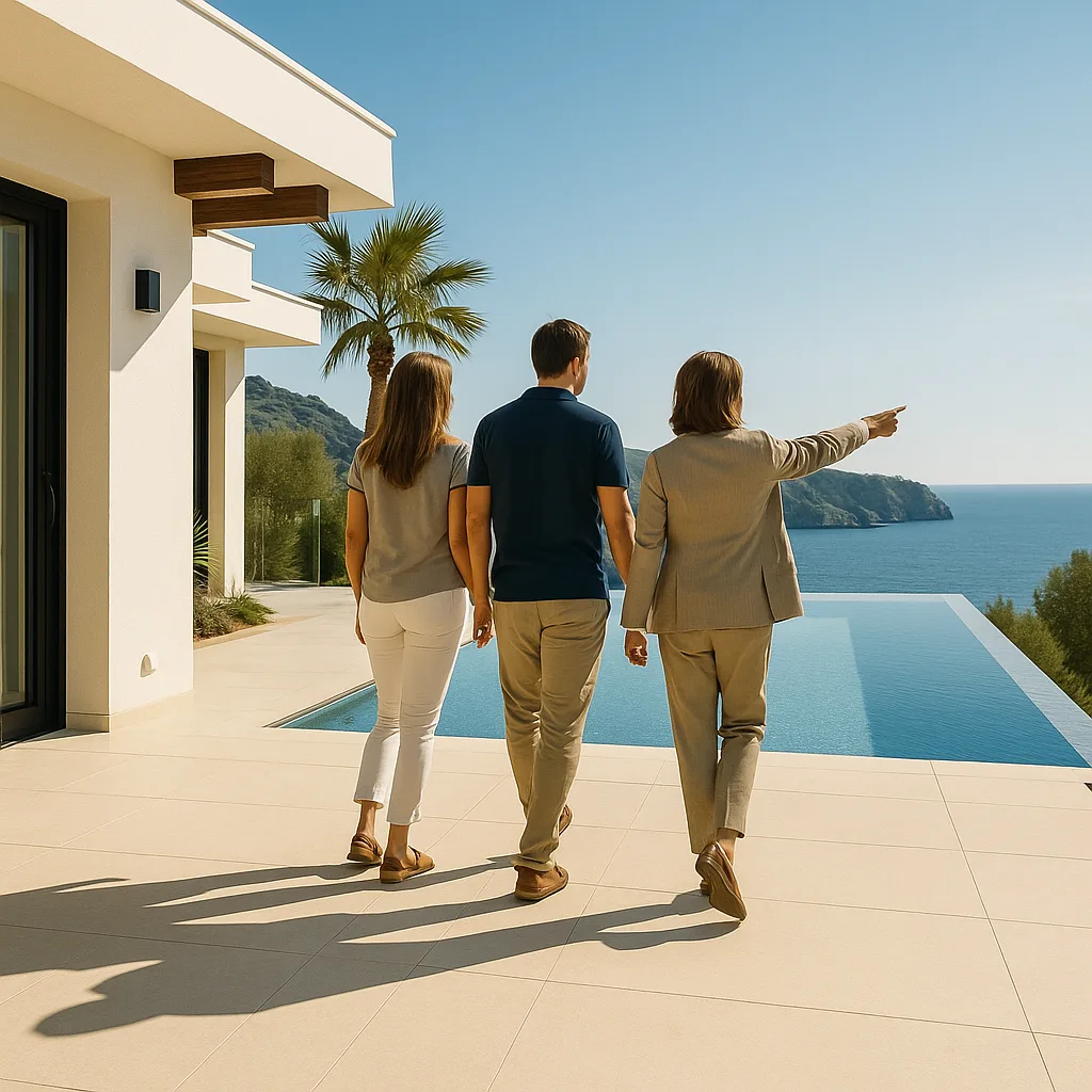 Personal Shopper Inmobiliario Swomey recorriendo propiedad de lujo