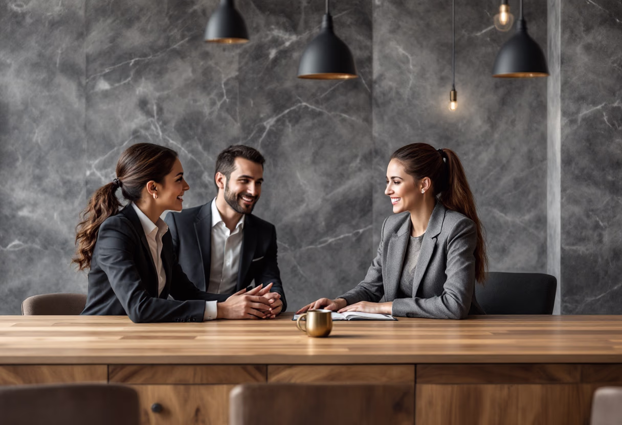 image of team discussion (for a hr tech)