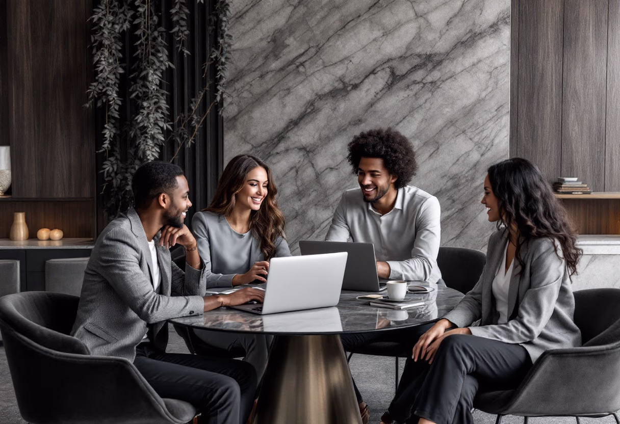 image of diverse group collaboration (for a hr tech)