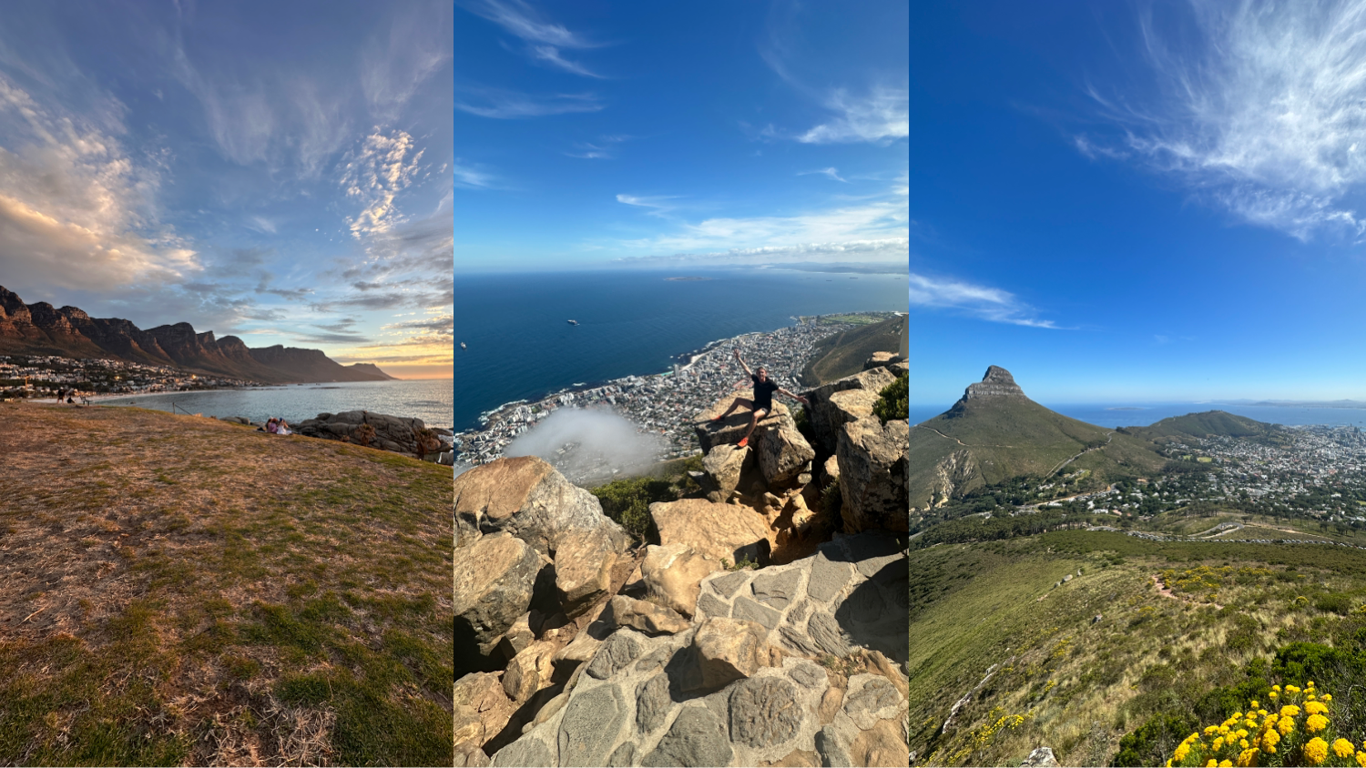 Views of Cape Town's mountains and coastline