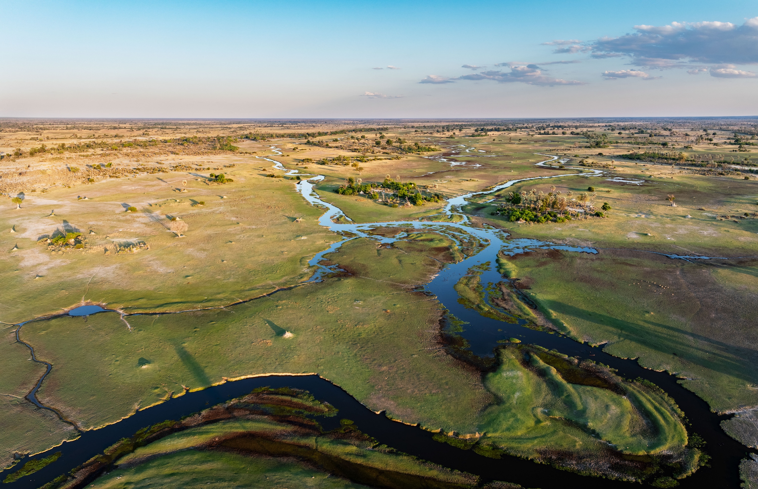 aerial view, Botswana