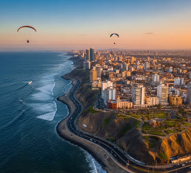 Vue du ciel Lima Pérou