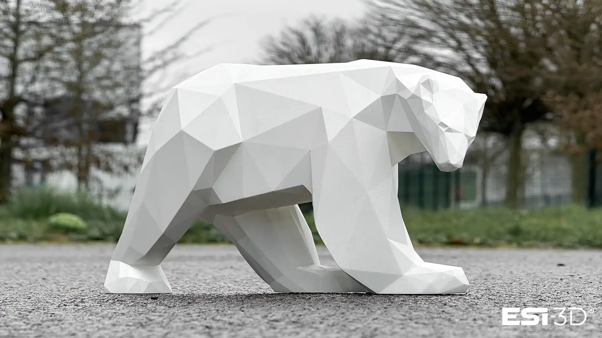 ours ponpom géant réalisé par fabrication addtive grande dimensions