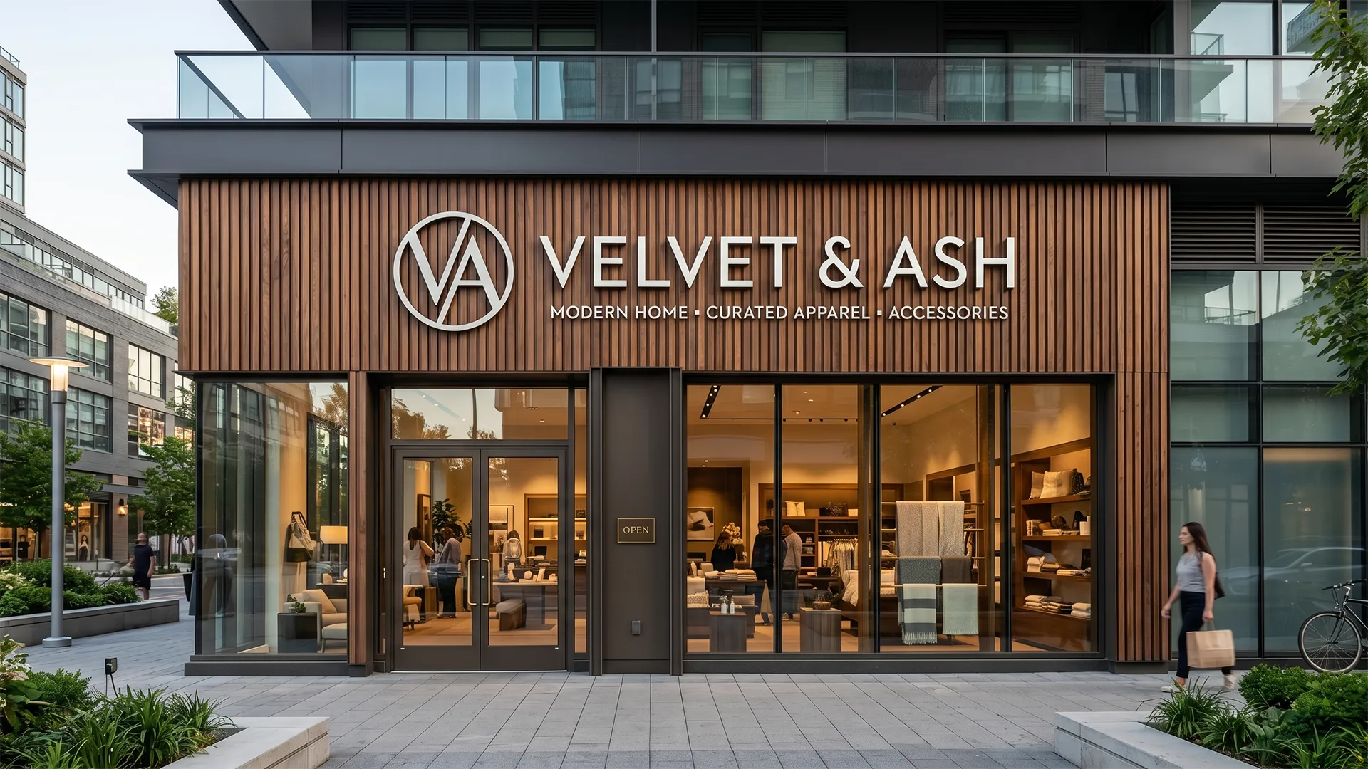 Enseigne de façade sur mesure avec lettres relief grand format installées sur un commerce moderne, fabrication personnalisée pour boutique, magasin et espace de vente.