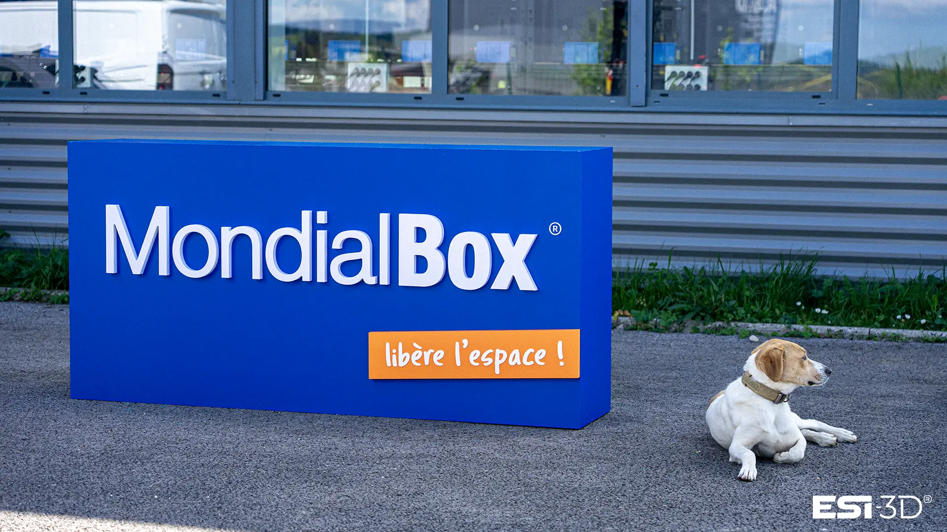 PLV de comptoir sur mesure avec logo en relief, fabriquée en PVC, PMMA et impression 3D pour la mise en avant de produits en point de vente.