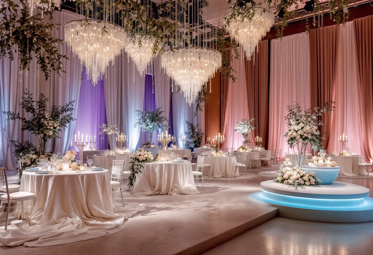image of a beautifully set event (for an event planning service)